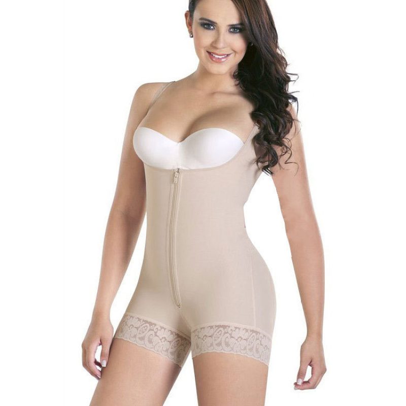 Shapewear Open-Bust Mid-Thigh Bodysuit