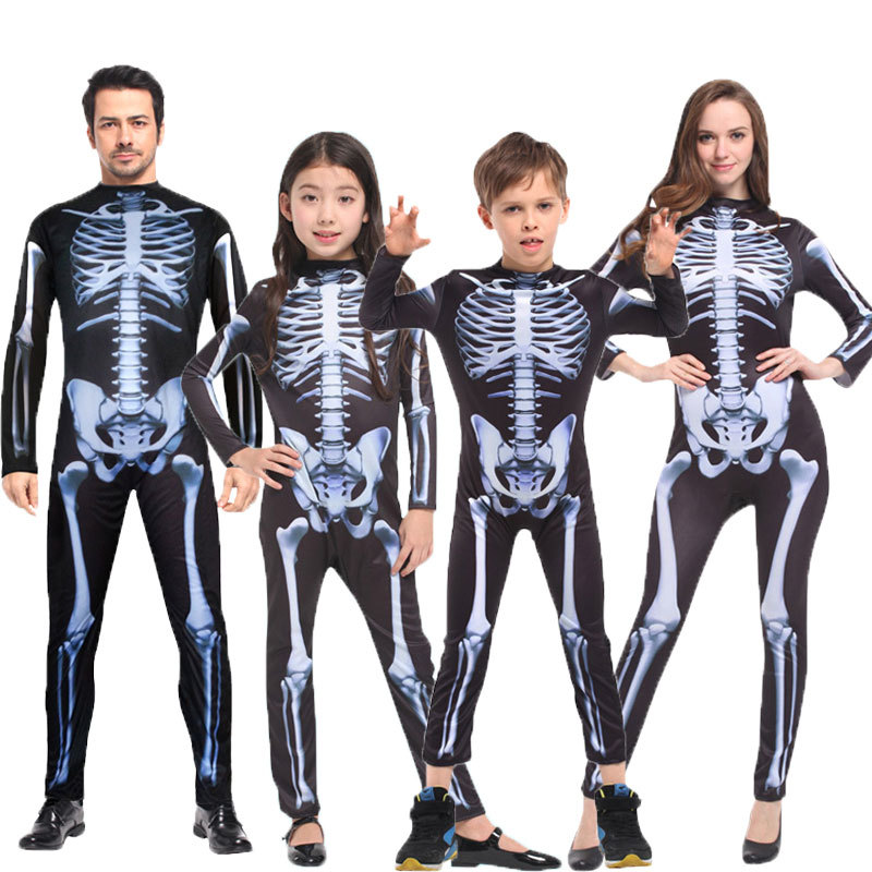 Colorful skeleton costume