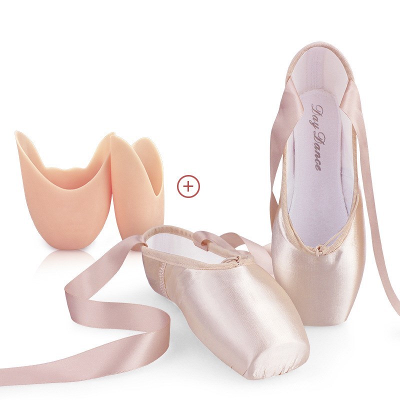 Girls’ Flat Ballet Shoes With Satin Straps