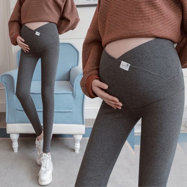 Casual Pregnant Women Low Waist Thin Leggings - Image 5