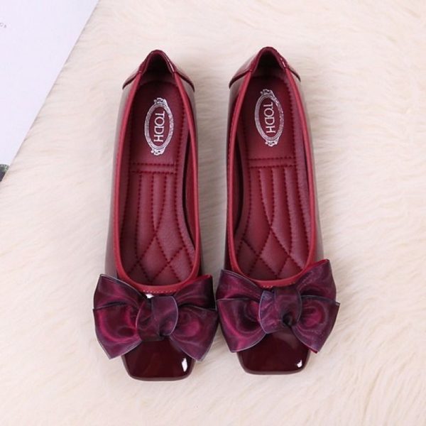 Womens Shoes Ballet Flats Boat Shoes Woman Slip-on Elegant Shine - Image 4