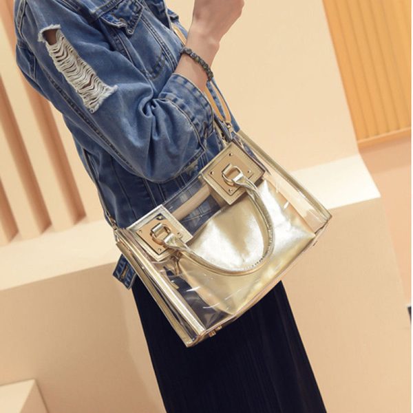 Women's Transparent Handbags Beach Bags Clear Jelly crystal Purse Crossbody Bags - Image 5