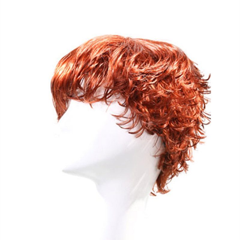 Natural fluffy short hair wig