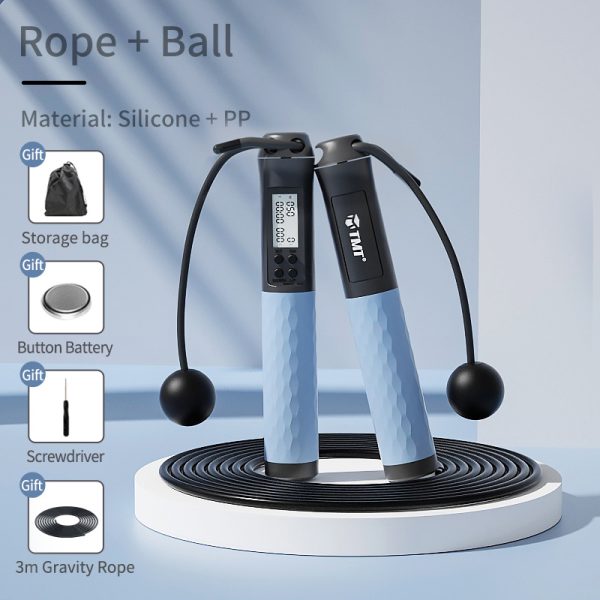 Jumping Rope Cordless Type Counting Fitness Exercise Wireless Gravity Weight Ball Fat Burning Female Cordless - Image 2