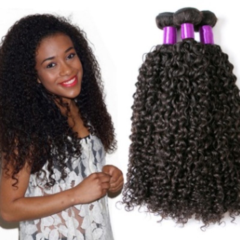 Brazilian Virgin Human Hair Kinky Curly Brazil Real Wig Hair Curtain