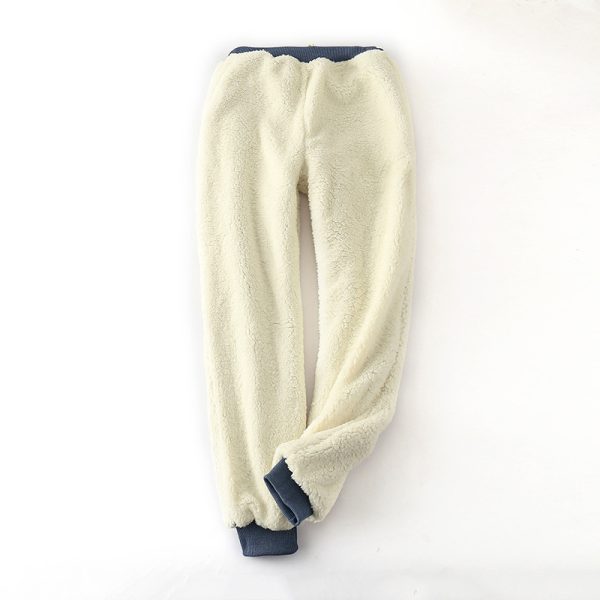 Lamb velvet padded sweatpants - Image 4