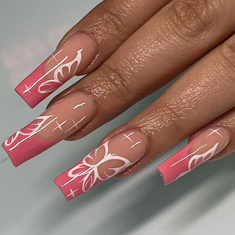 Fashion Butterfly Long Ballet Wear Nail Tip