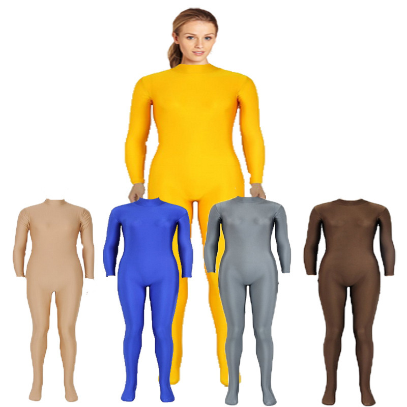 Solid Color Drag Gymnastics Stage Costume One Piece