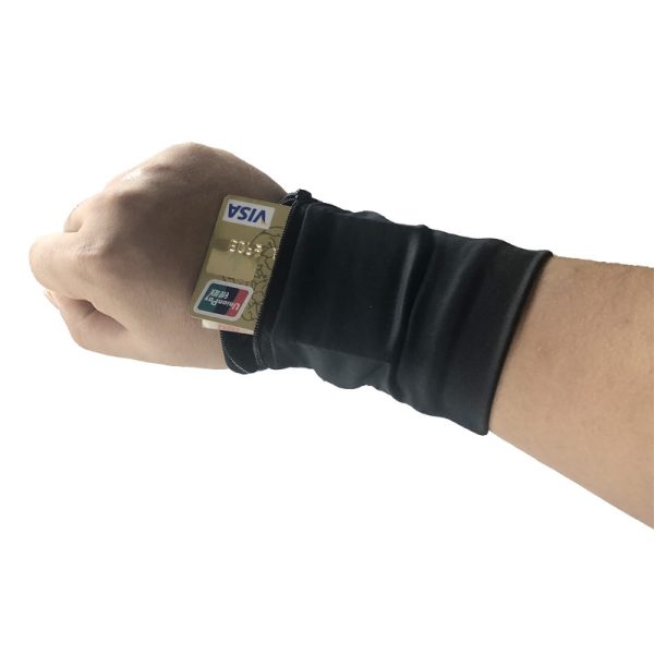 Gym Cycling Running Phone Arm Bag Wristband Badminton Tennis Sweatband Wrist Support Pocket Wrist Wallet Pouch Arm Band Bag - Image 7