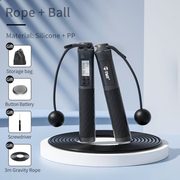 Jumping Rope Cordless Type Counting Fitness Exercise Wireless Gravity Weight Ball Fat Burning Female Cordless - Image 3