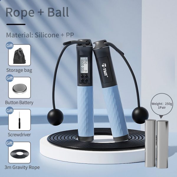 Jumping Rope Cordless Type Counting Fitness Exercise Wireless Gravity Weight Ball Fat Burning Female Cordless - Image 5