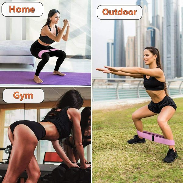 Workout Resistance Bands Loop Set Fitness Yoga Legs & Butt Workout Exercise Band - Image 7