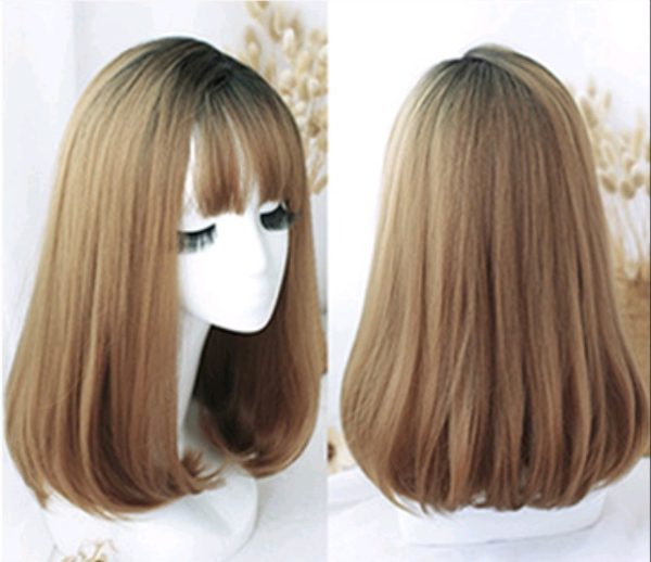 Wig female air bangs fashion chemical fiber hair wig fake hair - Image 7