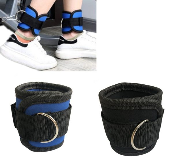 New D-ring Ankle Strap Buckle Adjustable Ankle Weights Gym Leg Ankle Cuffs Power Weight Lifting Fitness Rope 1/2PC - Image 5