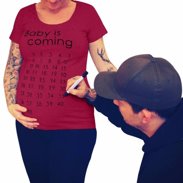 Baby Is Coming Pregnancy T-shirt - Image 6