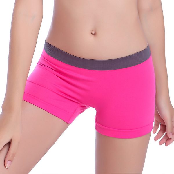 Anti-slip Leggings Sports Boxer Pants Traceless Yoga Sports Shorts Women