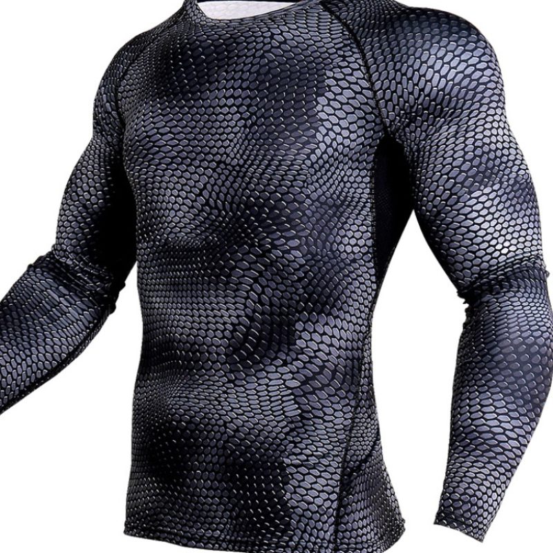 Compression Shirt Men Gym Running Shirt Quick Dry Breathable Fitness Sport Shirt Sportswear Training Sport Tight Rashguard Male