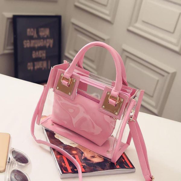 Women's Transparent Handbags Beach Bags Clear Jelly crystal Purse Crossbody Bags - Image 8