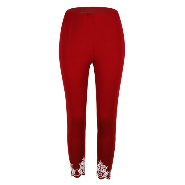 Slim Slimming Printed Cropped Trousers - Image 10