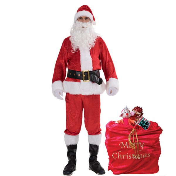 Premium Complete Santa Claus Costume Suit - Image 3