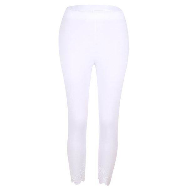 Slim Slimming Printed Cropped Trousers - Image 2