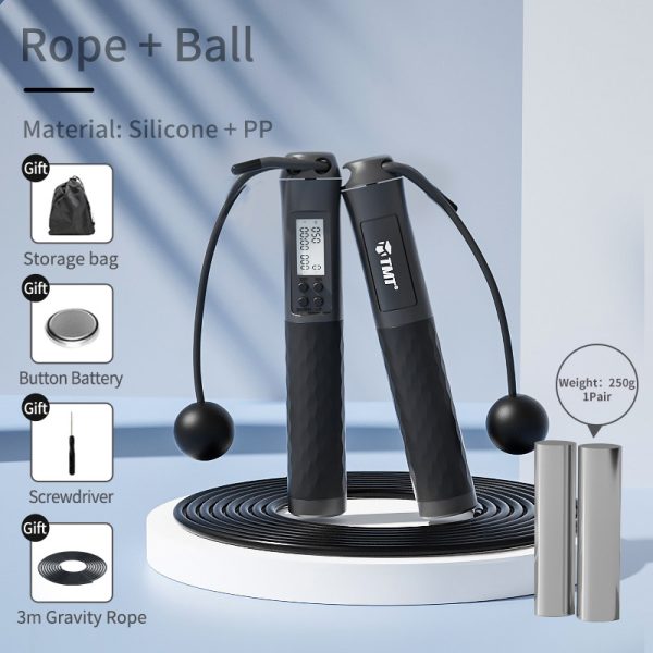 Jumping Rope Cordless Type Counting Fitness Exercise Wireless Gravity Weight Ball Fat Burning Female Cordless - Image 6