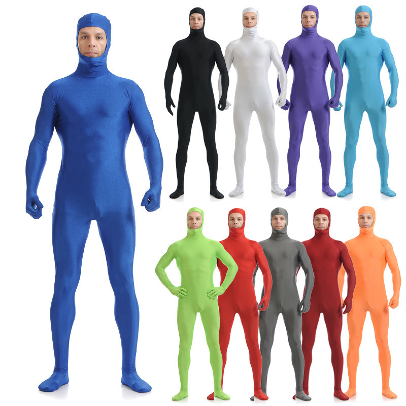 Men’s Solid Color Stretch Clothing Stage Performance Costumes