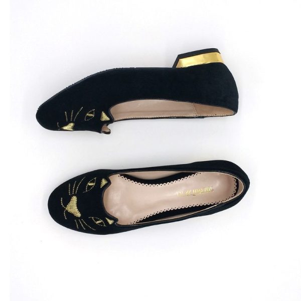 Cute Black Cat Ballet Flats - Image 2