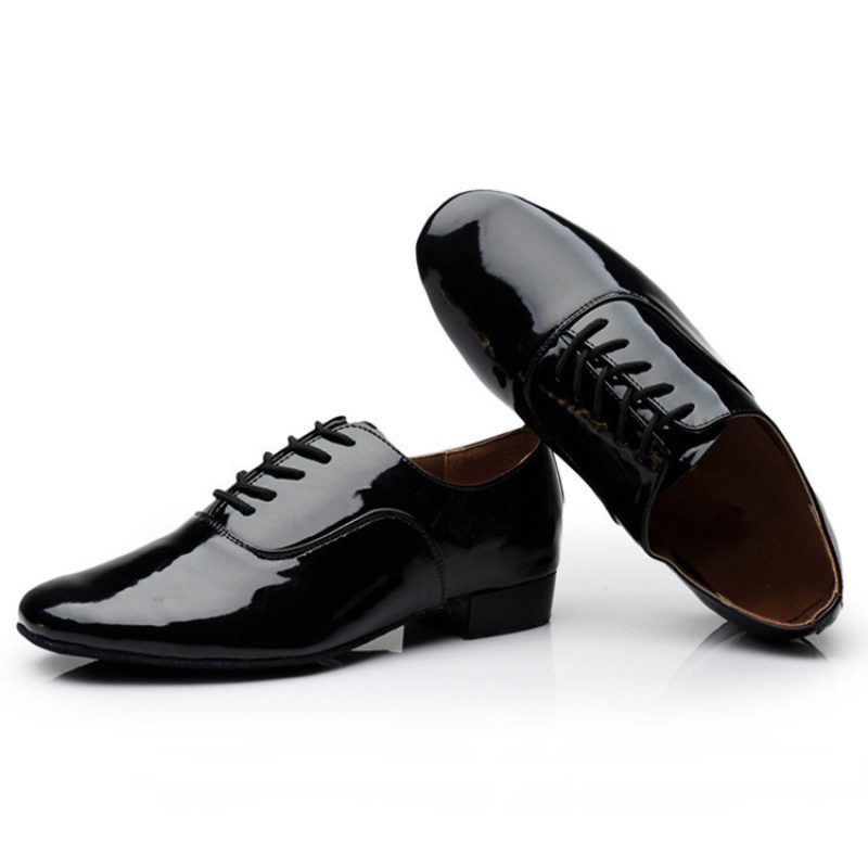 Men’s Modern Dancing Shoes Leather Soft Bottom Men’s Dance Shoe Latin Dance Shoes Dance Shoe Men’s National Standard Square Friendship Dancing