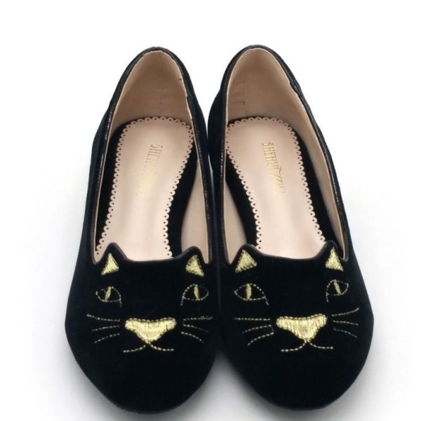 Cute Black Cat Ballet Flats - Image 4