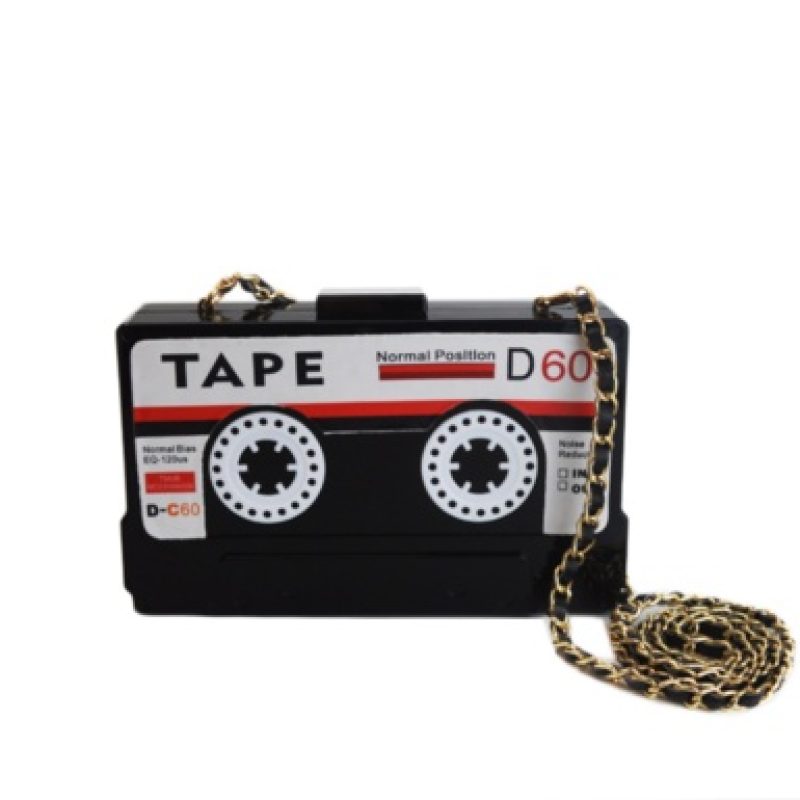 Retro Cassette Tape Purse