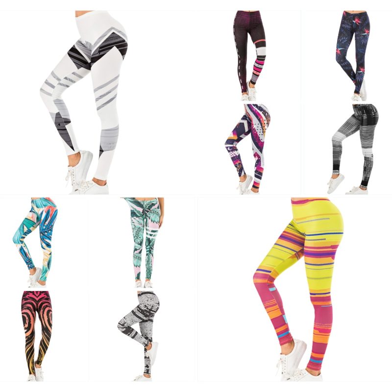 Printed yoga pants outdoor sports leggings