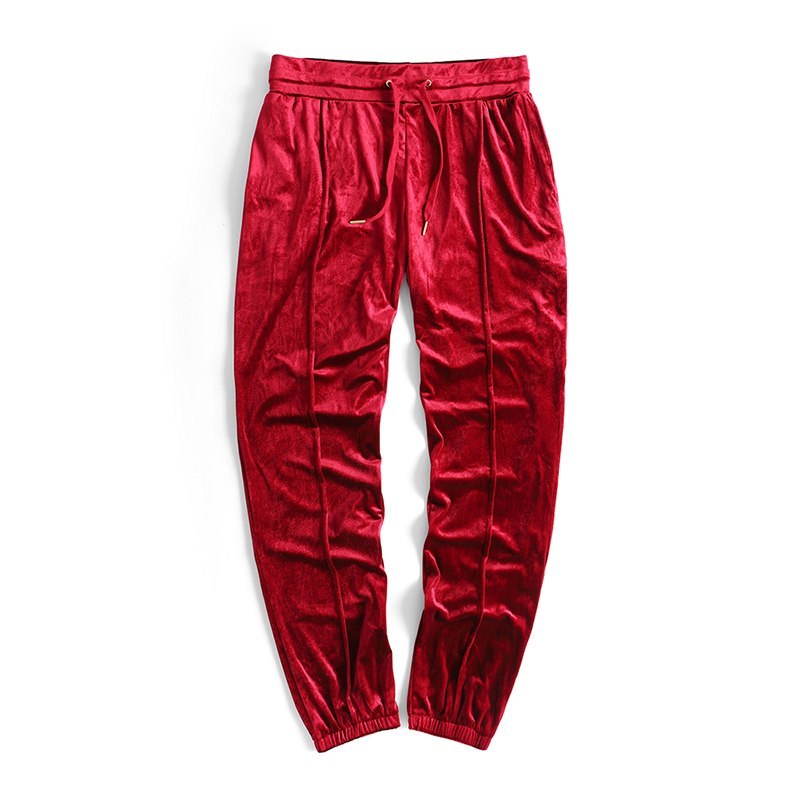 Street dance pants velvet upper body velvet casual pants high street pants pants men’s pants pants sports men and women