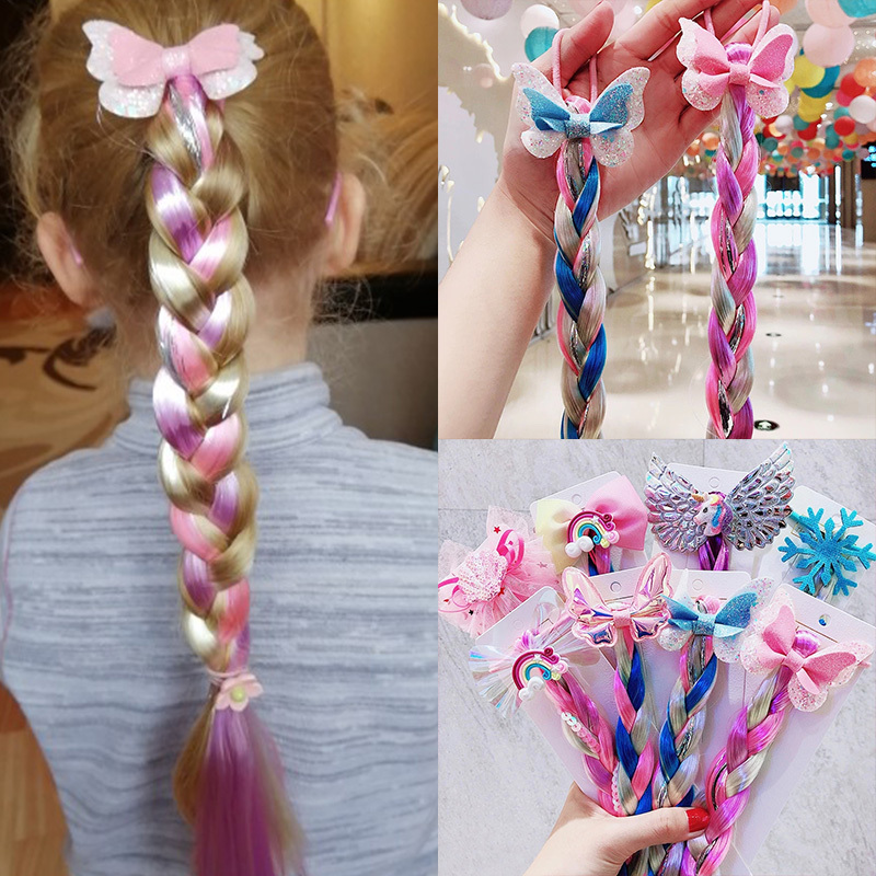 Children’s Cartoon Unicorn Color Hair Rope