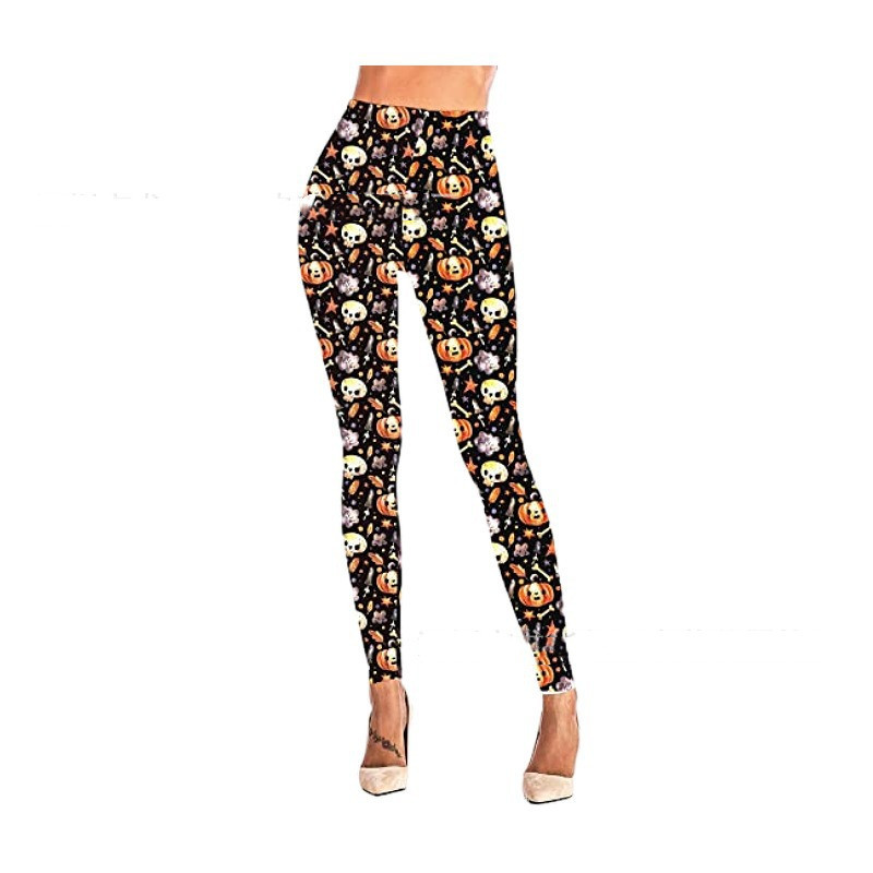 Halloween Women’s Printed Slim Fit Stretch Yoga Pants