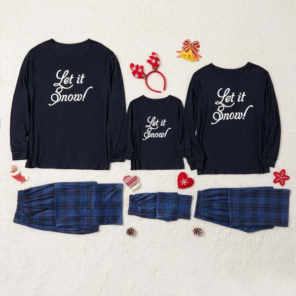 European And American Christmas Letter Printing Parent-child Clothing Home Wear Suit - Image 7