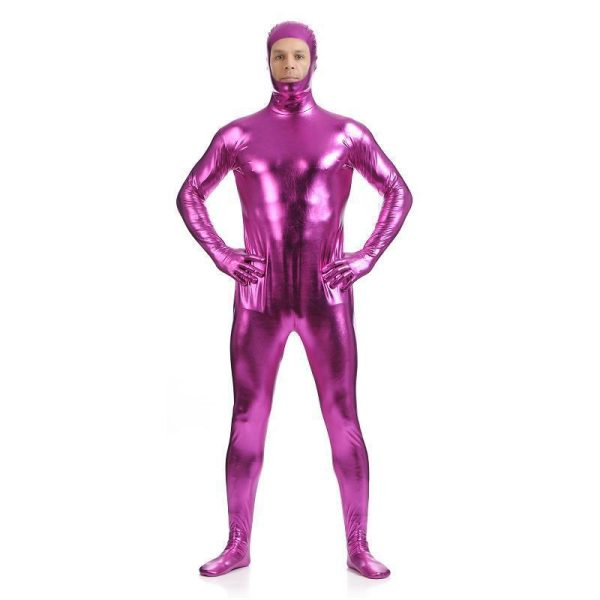 Rubberized Bodysuit Men's Full Coverage Face