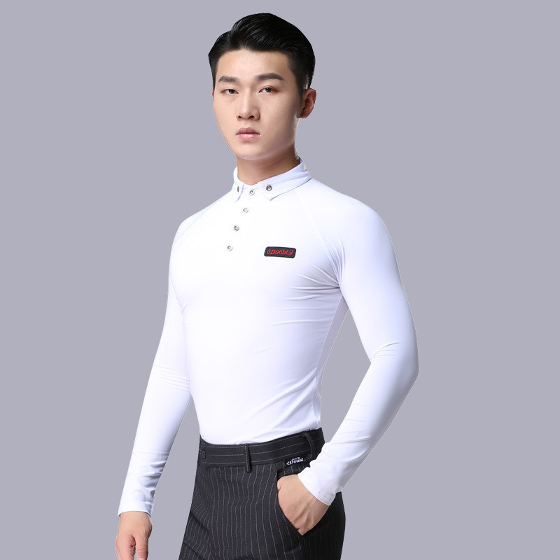 Latin Dance Top Men’s Shirt Collar