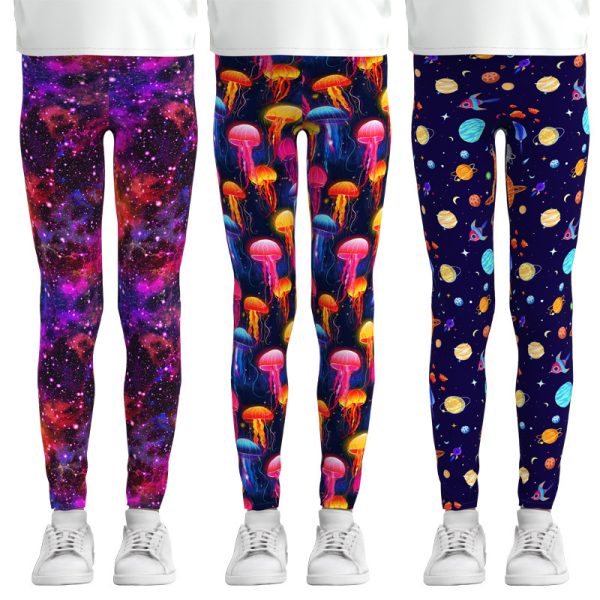 Digital Printing Leggings Girls Leggings Thin Stretch Pants - Image 7