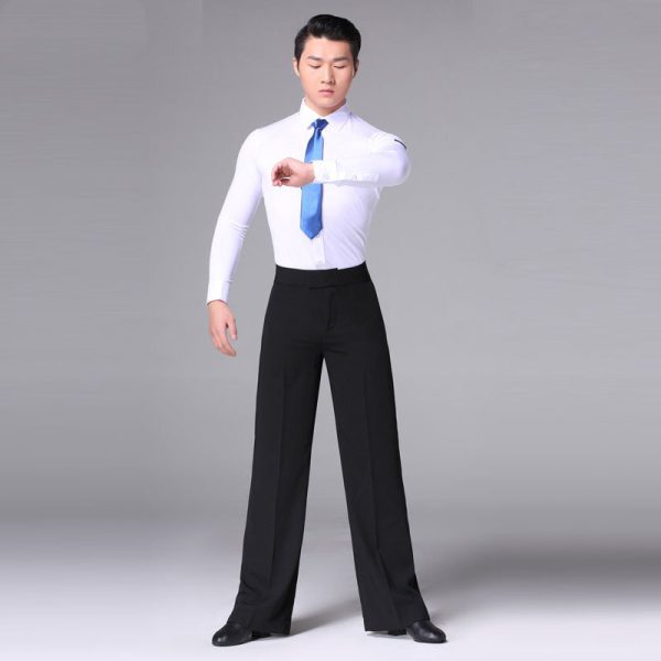 Men's Latin Modern Dance Pants Practicing Dance Pants - Image 4