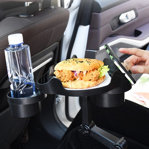 Car Small Dining Plate Dining Tray Foldable Cup Holder - Image 7