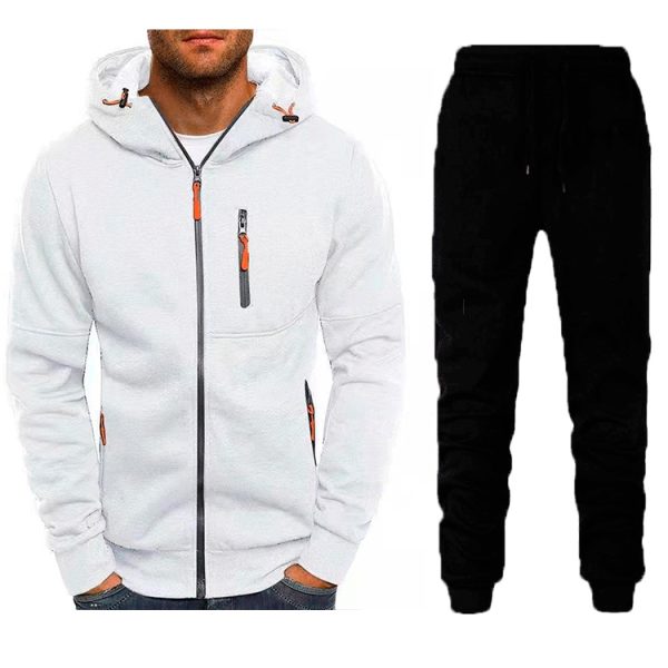 Men's Sport Suit Zipper Cardigan Two-piece Set - Image 2