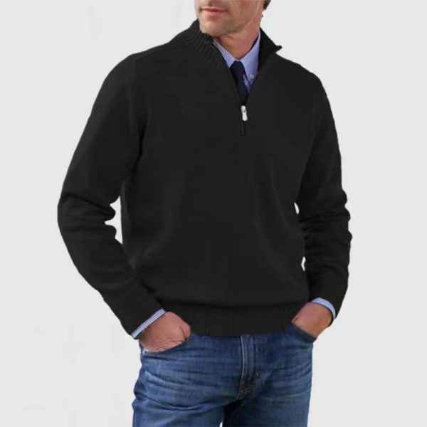 Men's Plus Size Knitwear Zipper - Image 2