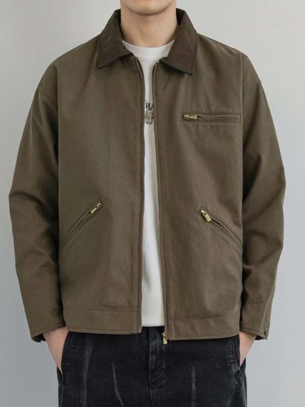 American Workwear Retro Lapel Jacket - Image 6