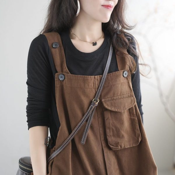 Artsy Vintage Plus-size Overalls - Image 5