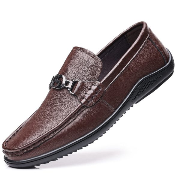 Fashion Casual Shoes Men Leather Feet - Image 5