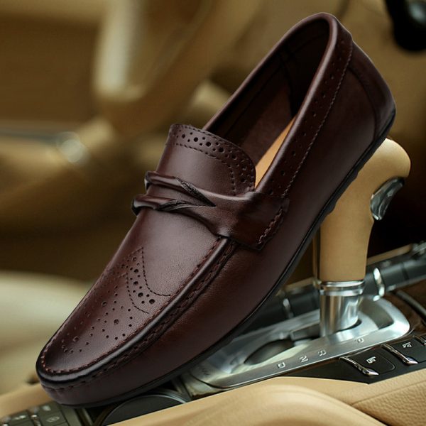 Genuine Leather Casual Men Loafers - Image 2