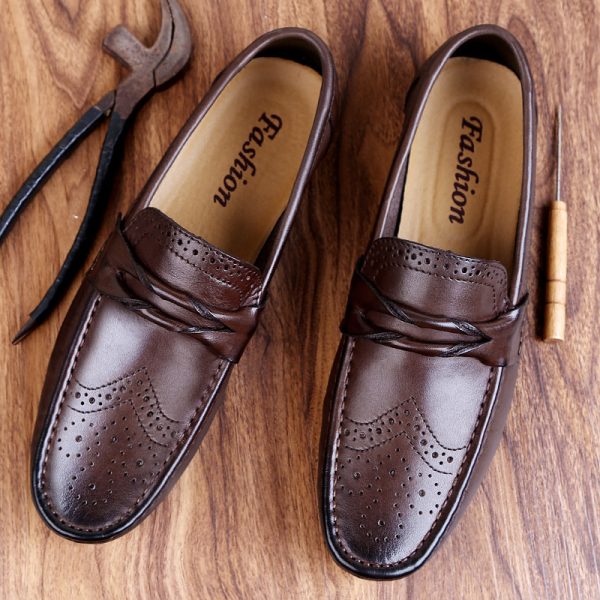 Genuine Leather Casual Men Loafers - Image 3