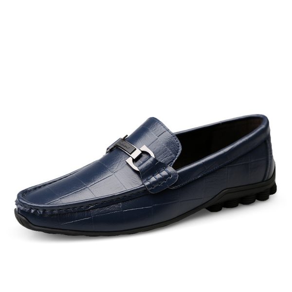 Newest Men Shoes Leather Genuine Casual Loafers Men - Image 2