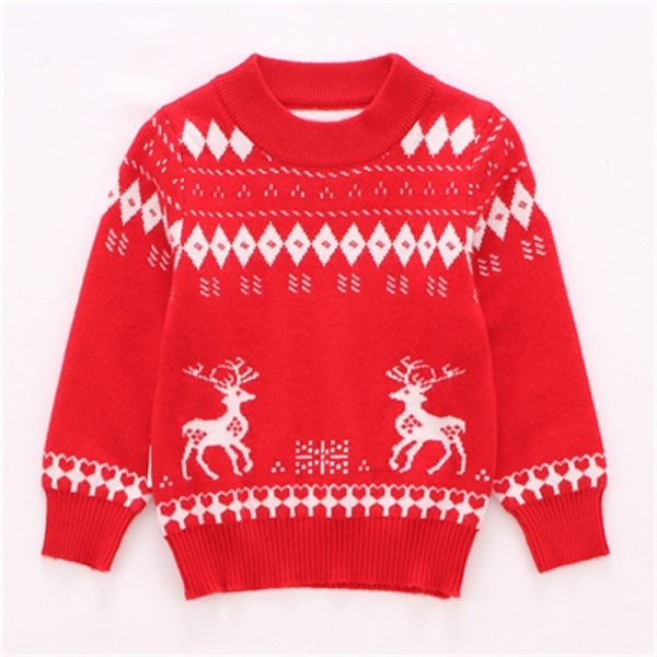 Baby Christmas knitted bottoming shirt - Image 4